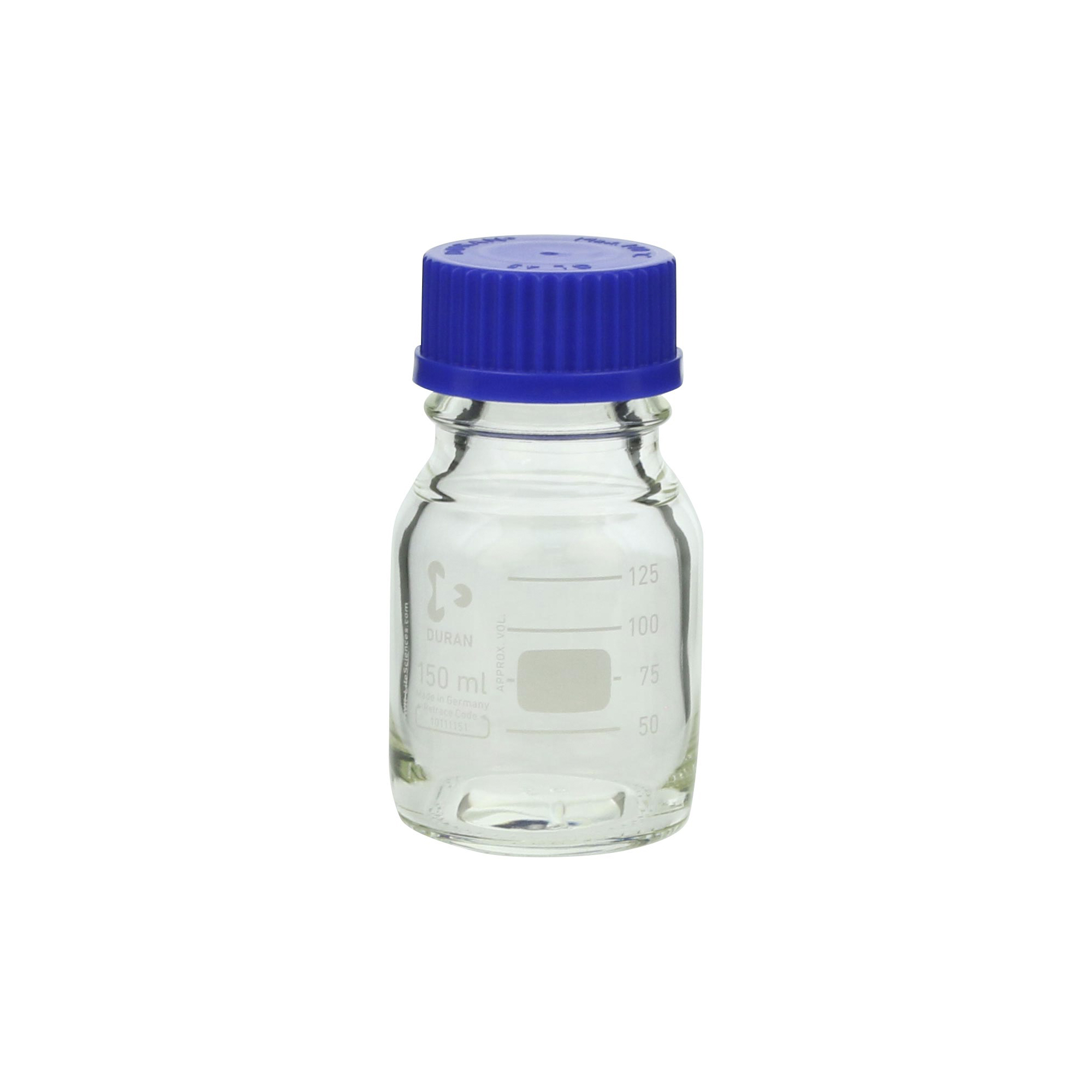柴田科学螺纹口瓶带蓝帽150mL