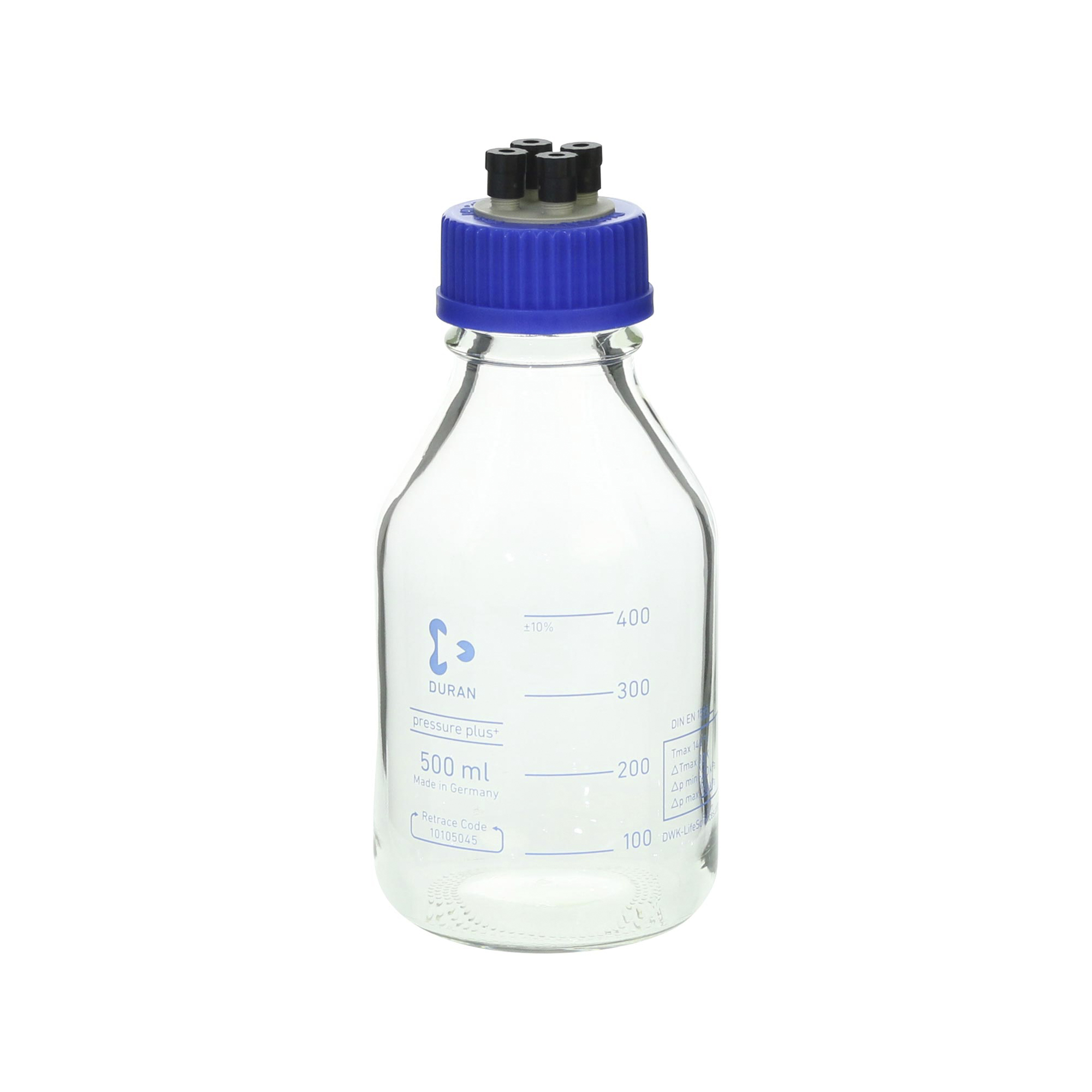 柴田科学HPLC螺纹口瓶4端口带盖500mL