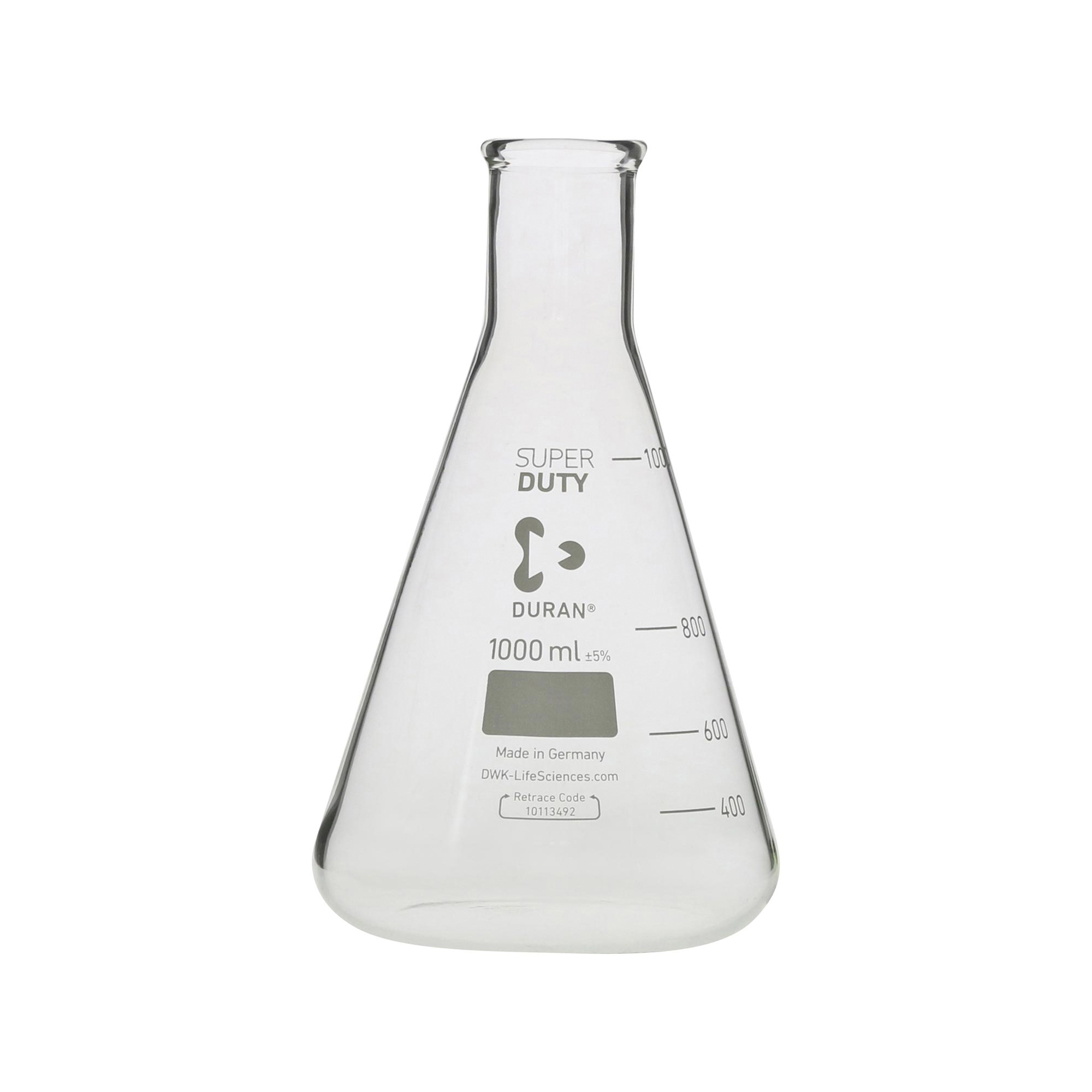 柴田科学超厚三角烧瓶细口1L