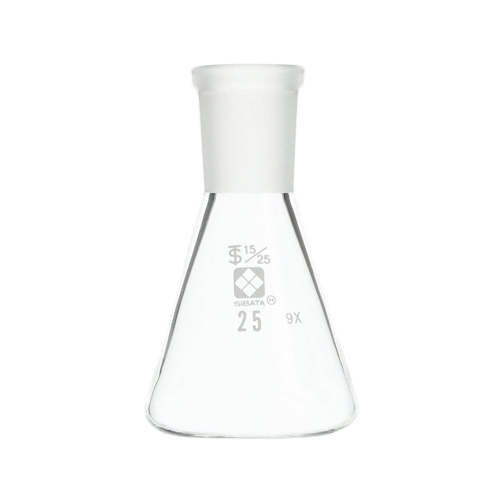 柴田科学共通滑合三角烧瓶25 mL 15/25