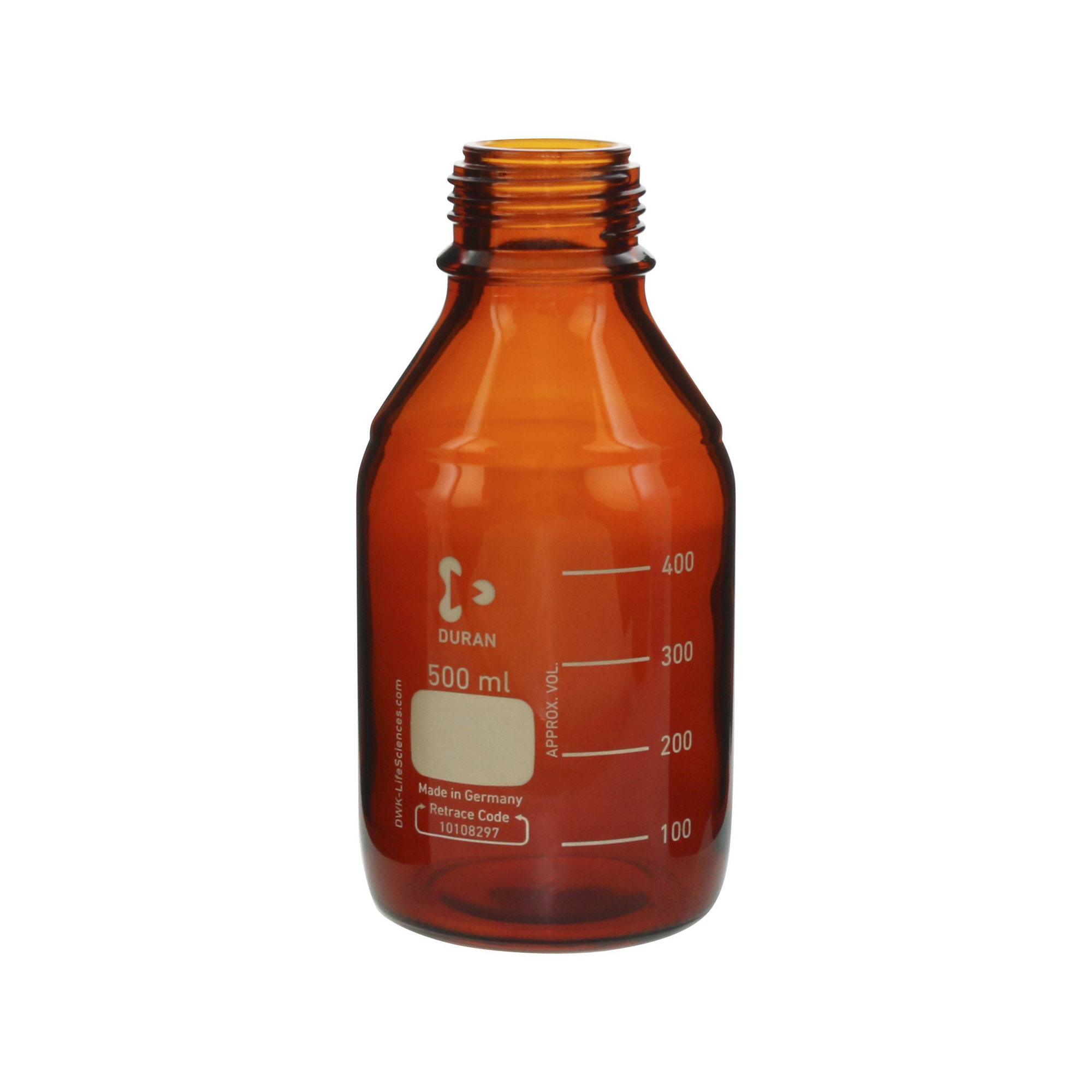 柴田科学螺纹口瓶（量瓶）仅茶褐色瓶500mL