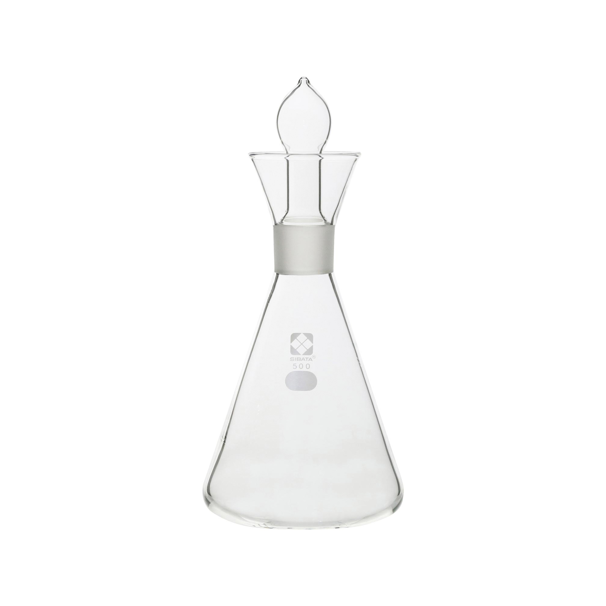 柴田科学碘烧瓶栓付500mL