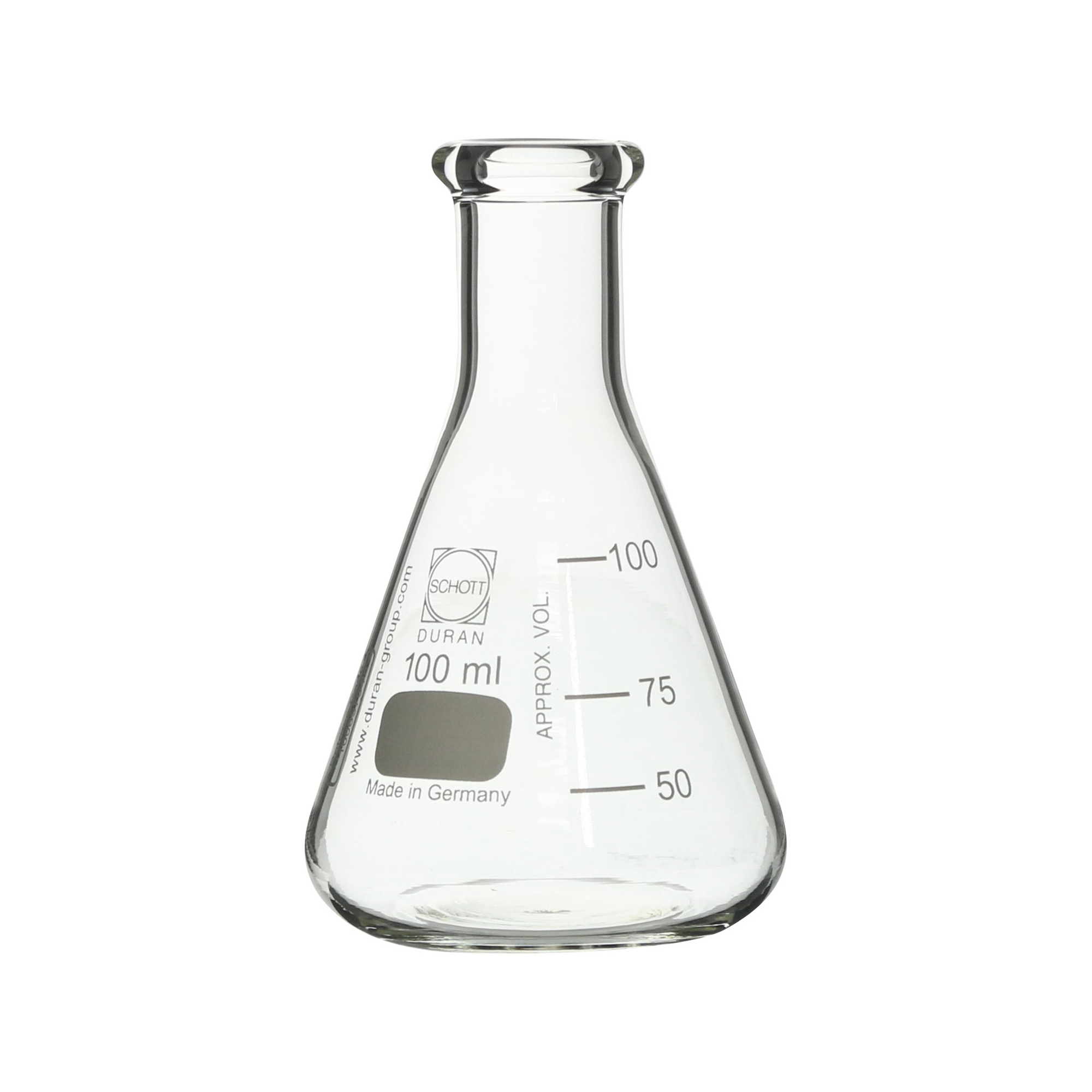 柴田科学超厚三角烧瓶细口100mL