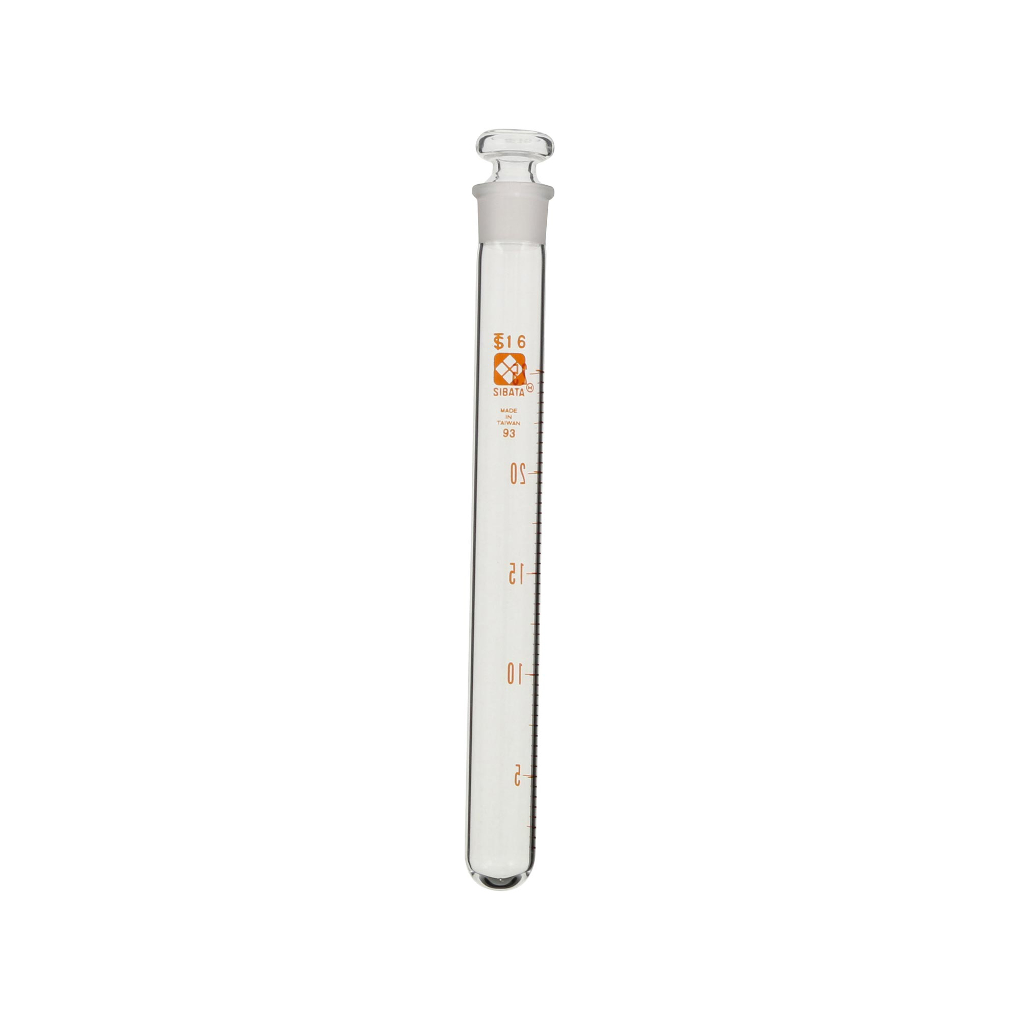 柴田科学共通滑合共栓试管平栓付25mL