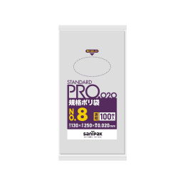 STANDARD PRO规格塑料袋LT08 8号0.02t透明100P×50册