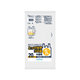 手提式塑料袋Y29 20-25L半透明20P×30册