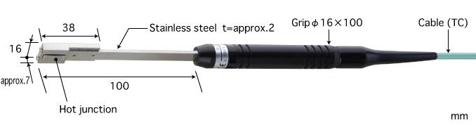 日本安立ANRITSU薄型温度传感器 ：《TH系列》 E型热电偶TH-14E-010-1-TC1-ANP K型热电偶 《TH-14K-010-1-TC1-ANP》