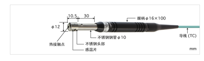 日本安立ANRITSUE型热电偶 A-331E-00-1-TC1-ANP K型热电偶 A-331K-00-1-TC1-ANP