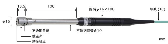 日本安立ANRITSUE型热电偶 AX-241E-01-1-TC1-ANP K型热电偶 AX-241K-01-1-TC1-ANP