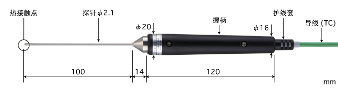 日本安立ANRITSUE型热电偶：BS-21E-010-TC1-ANP K型热电偶：BS-21K-010-TC1-ANP