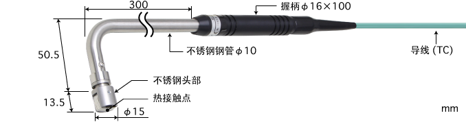 日本安立ANRITSUE型热电偶 AX-233E-03-1-TC1-ANP K型热电偶 AX-233K-03-1-TC1-ANP