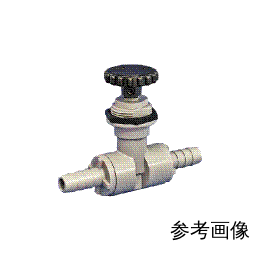 ニードルバルブ 586-2M2M-12W 白 PP 5入