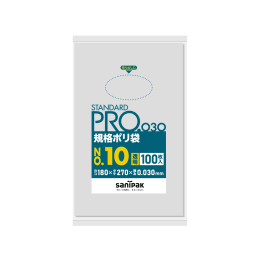 STANDARD PRO规格塑料袋L10 10号0.03t透明100P×30册