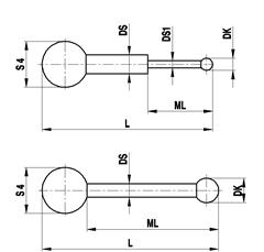 M5 Styli for swivelling configurations