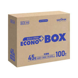 エコノ・プラス BOX E44 45L 半透明 100P×8個