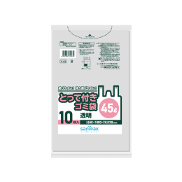 手提式塑料袋Y43 45L透明10P×60册