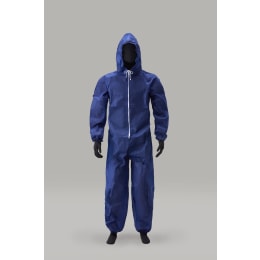 AZ WORK ®1000 フード付き続服 紺 3L