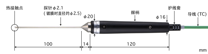 日本安立ANRITSUE型热电偶：BS-22E-010-TC1-ANP K型热电偶：BS-22K-010-TC1-ANP