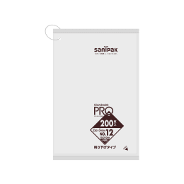 STADARD PRO 規格ポリ袋 吊り下げ H12H 12号 0.01t 半透明 200P×80冊