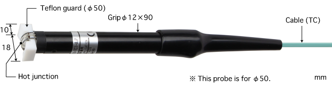 日本安立ANRITSUE型热电偶 123E-φ50-TC1-ANP K型热电偶 123K-φ50-TC1-ANP