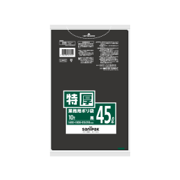 商用塑料袋LA42特厚45L黑色10P×30册