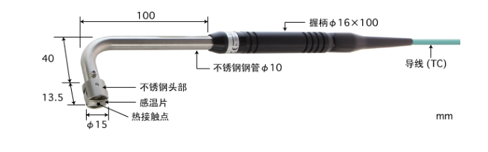 日本安立ANRITSUE型热电偶 A-233E-01-1-TC1-ANP K型热电偶 A-233K-01-1-TC1-ANP