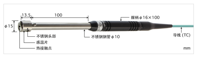 日本安立ANRITSUE型热电偶 A-231E-01-1-TC1-ANP K型热电偶 A-231K-01-1-TC1-ANP